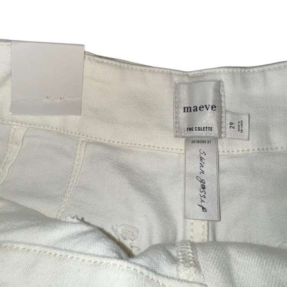 Anthropologie The Swan Gossip Colette Denim Crop Wide-Leg Jeans by Maeve Size 29 - Picture 7 of 12